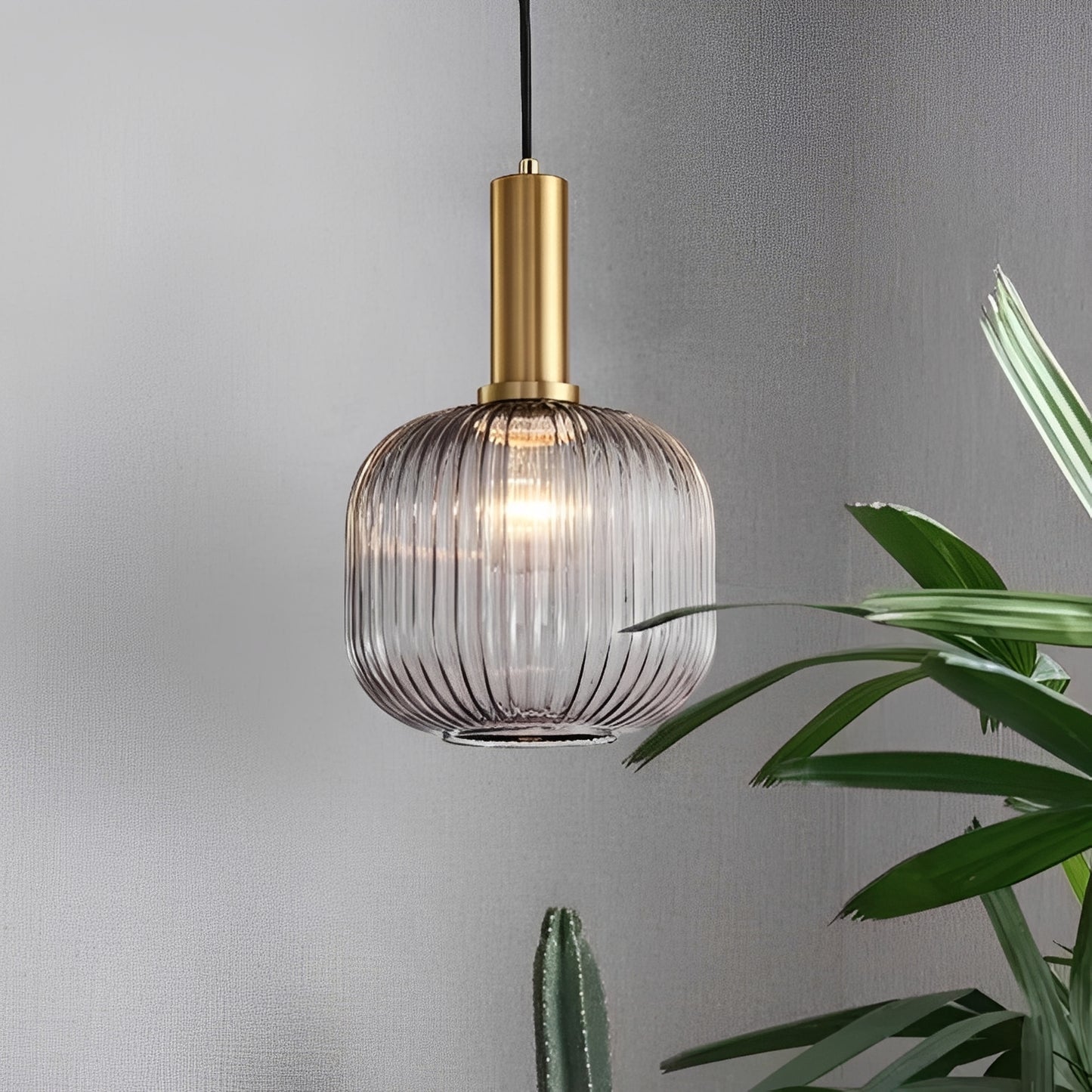 Riven – Retro Glas-Hängeleuchte
