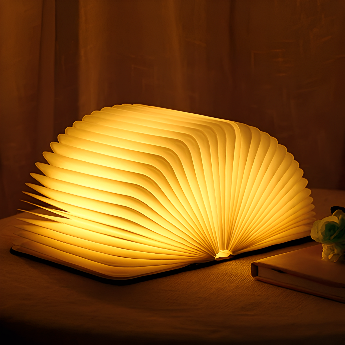Faye – Faltbare Nachtlampe aus Leder