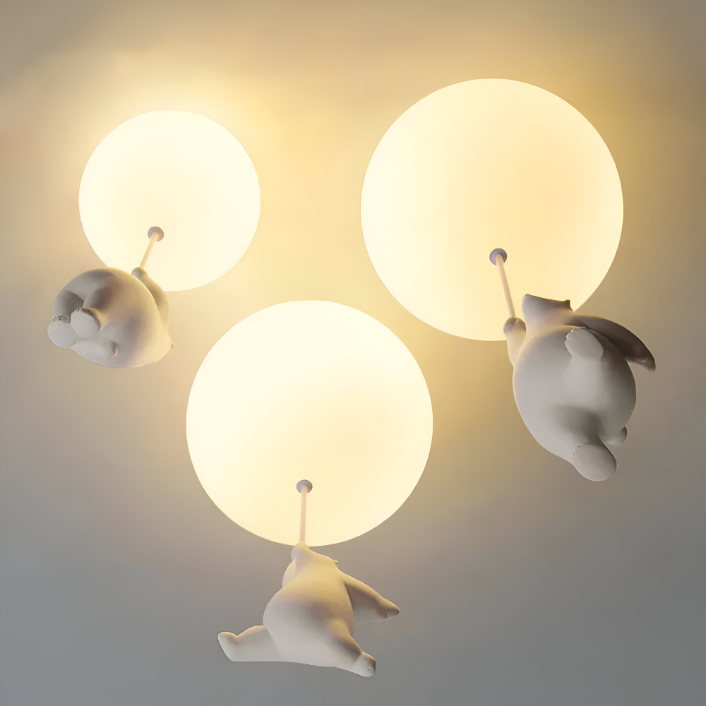 PolarLoon – Lekfull Ballongbjörn Pendellampa
