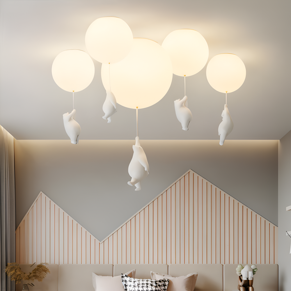 PolarLoon – Lekfull Ballongbjörn Pendellampa