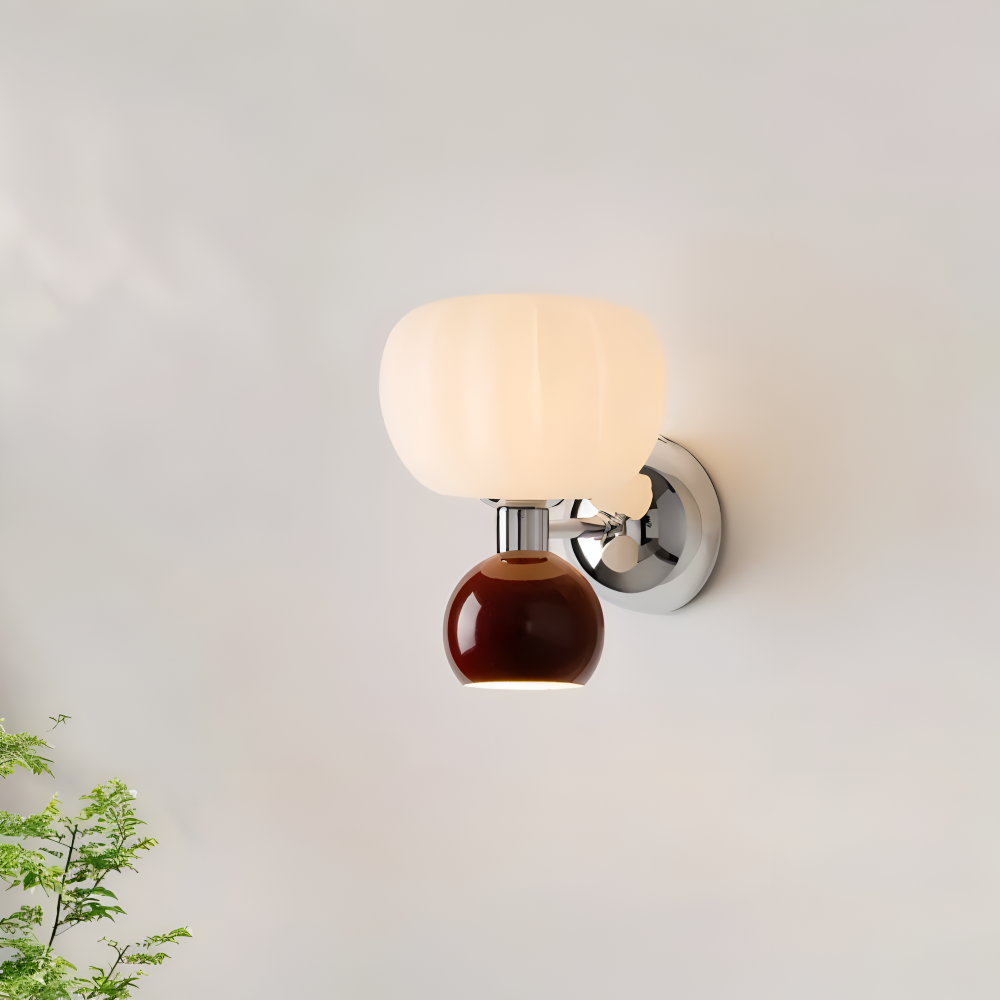 Kabocha – Doppelköpfige Kürbis-Wandlampe