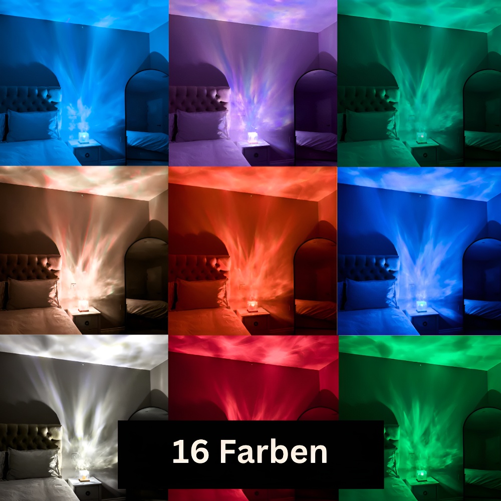 RippleRays – 16-Farb Wasserprojektor Nachtlicht