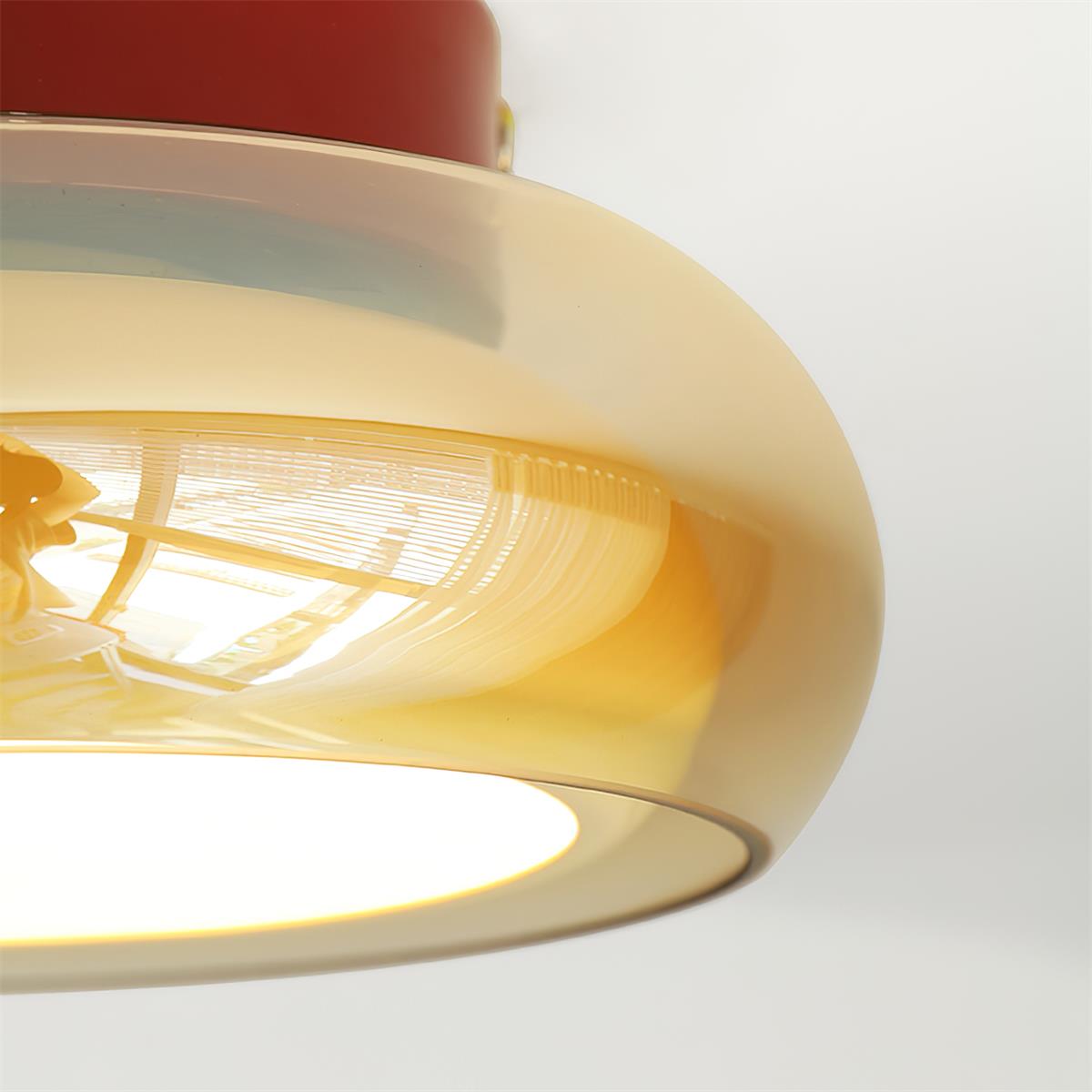 Zendi – Moderner Kronleuchter mit Glas-Schirm