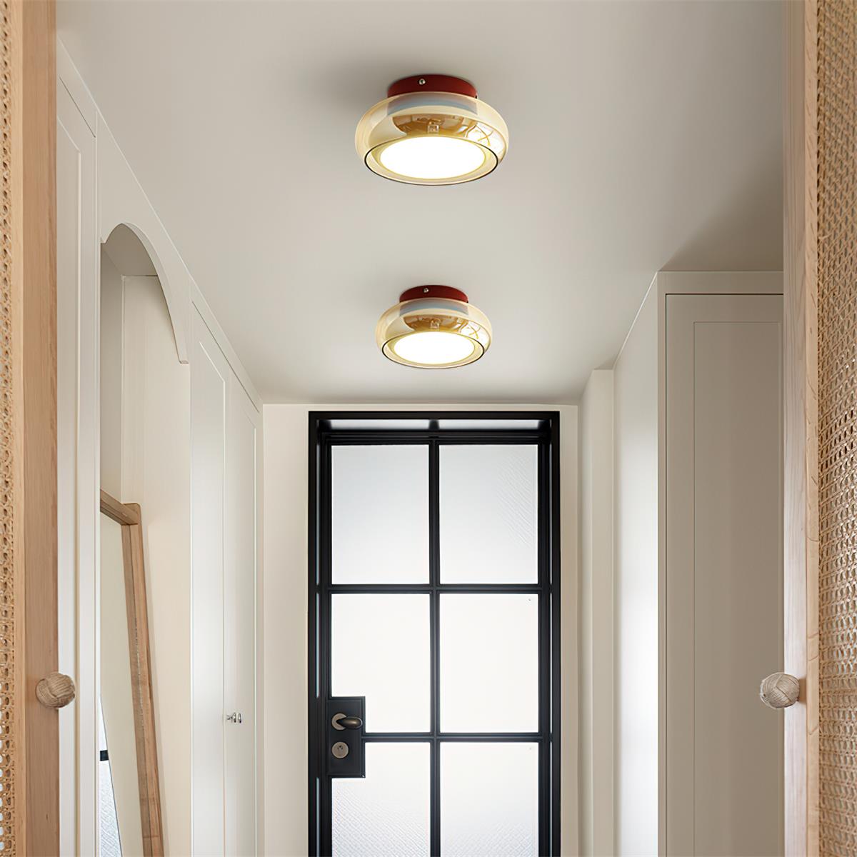 Zendi – Moderner Kronleuchter mit Glas-Schirm