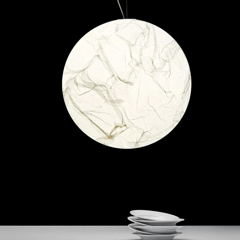 Tsukiko – Luxuriöse Minimalistische Mond-Pendelleuchte