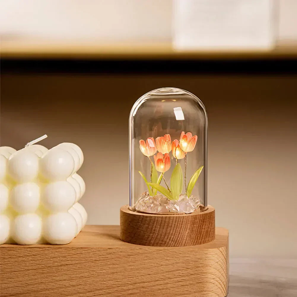Amira – Handgefertigte Tulpen Nachtlampe