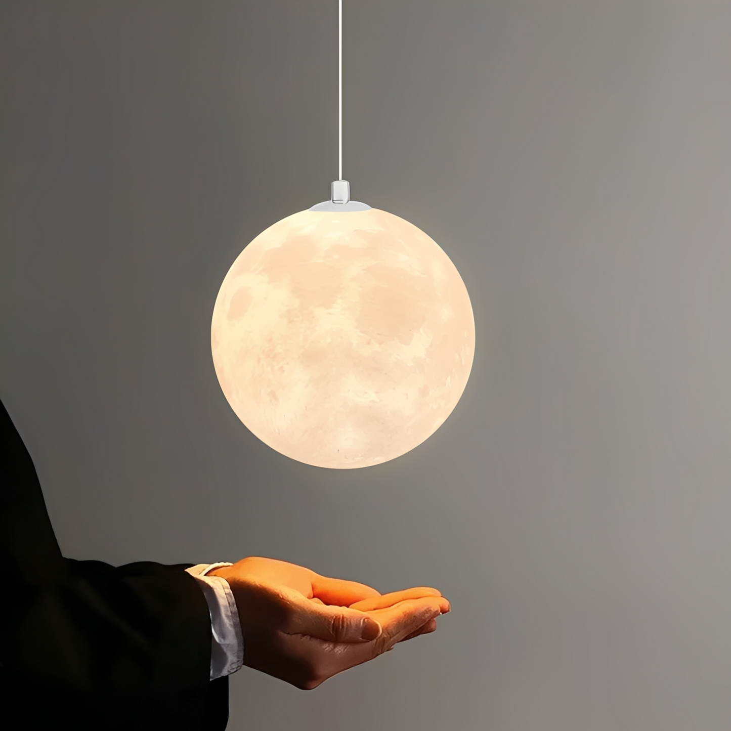 Emilia – 3D Mond-Kristallleuchte