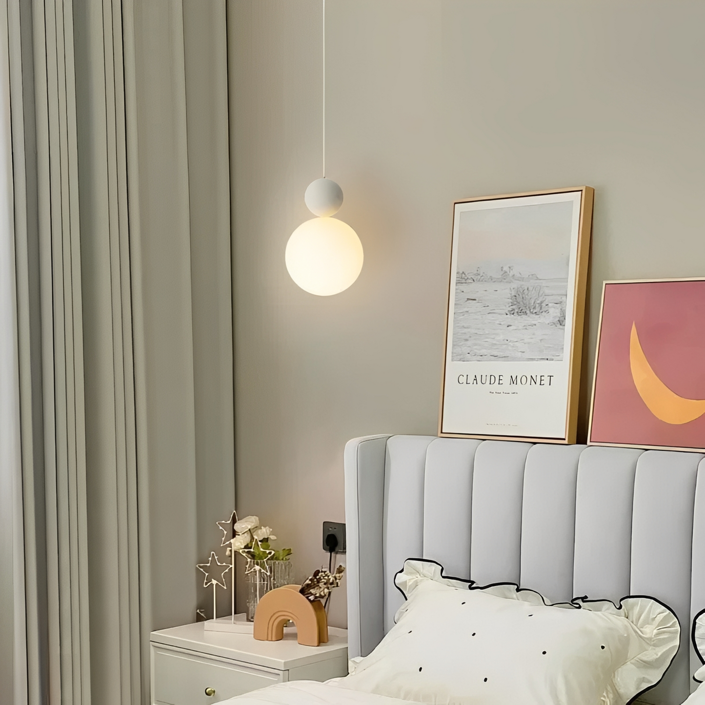 Alva – Nordische Creme-Pendelleuchte