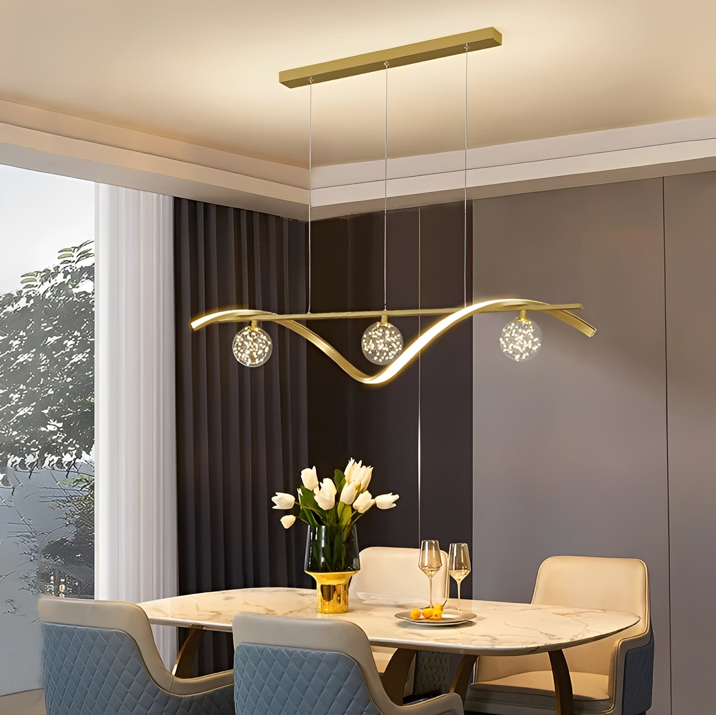 Hoshi – Moderne Sternenhimmel LED-Pendelleuchte