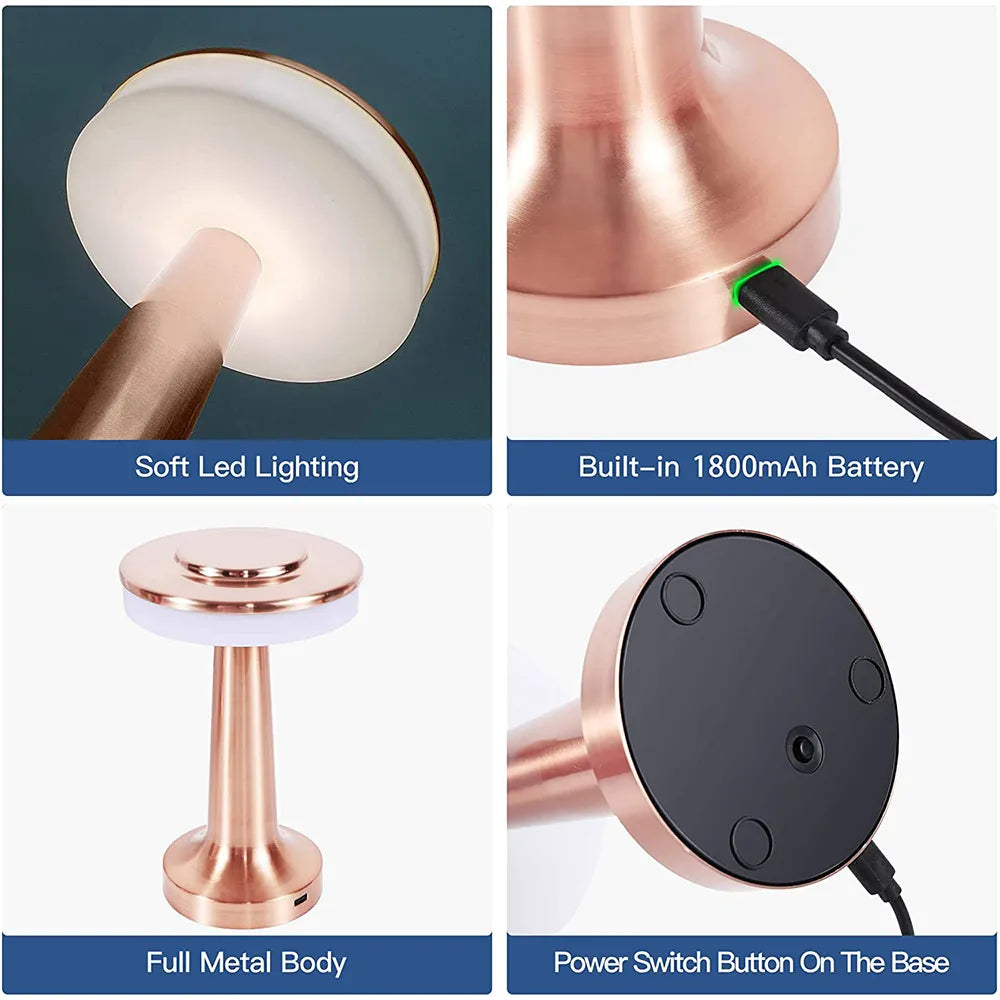 Kabellose moderne Tischlampe