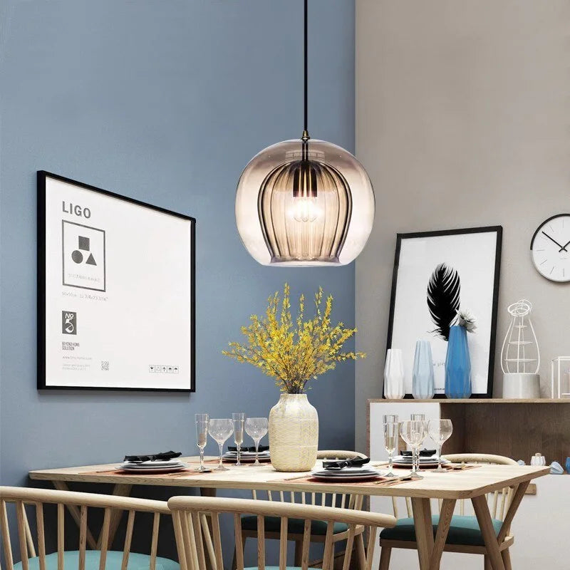 Alyna – Minimalistische Glas-Pendelleuchte