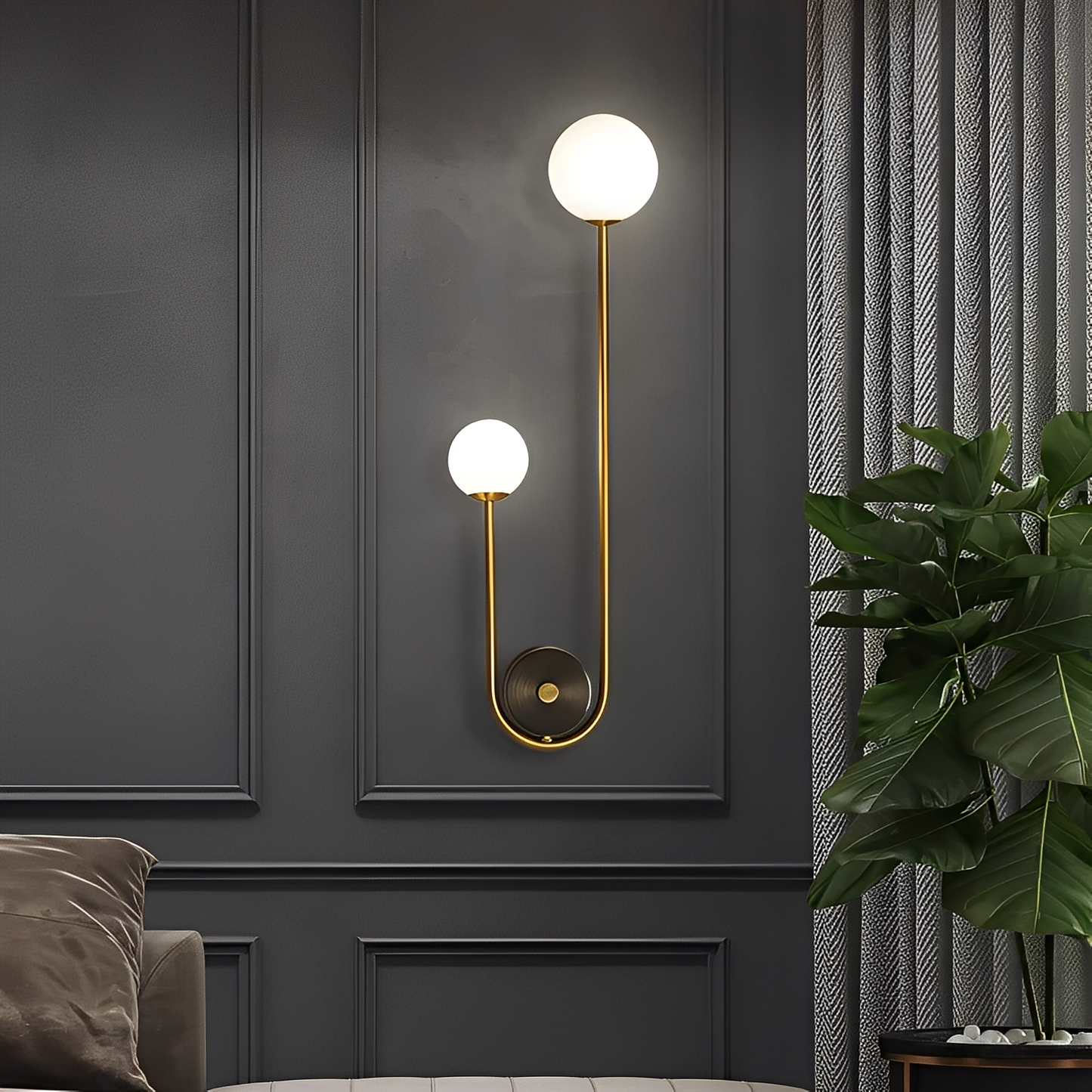 Rikko – Moderne Glasball Wandlampe