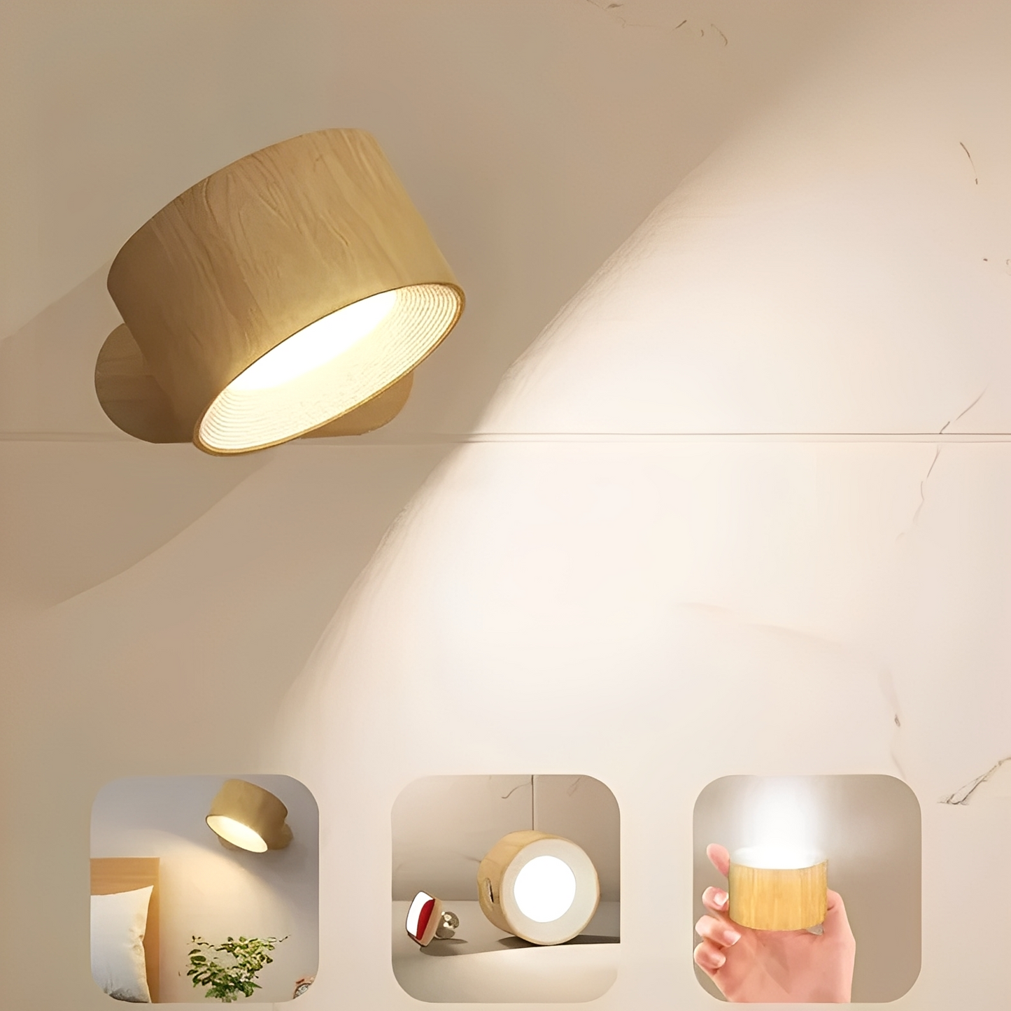 Kira – Wiederaufladbare Kabellose LED-Wandleuchte