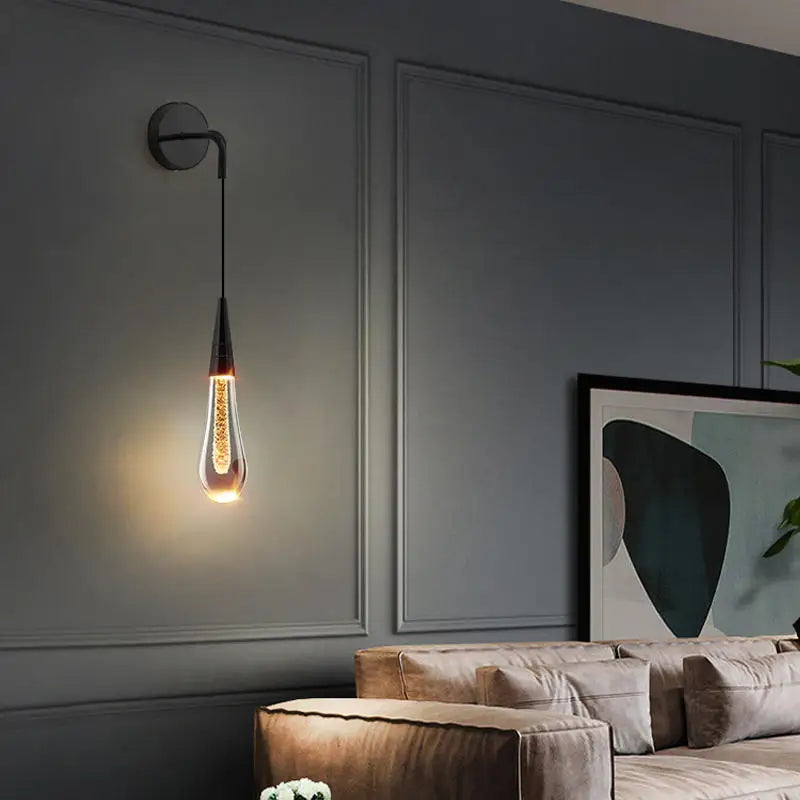 Norie – Kristall-Wandleuchte mit LED für luxuriöse Akzente