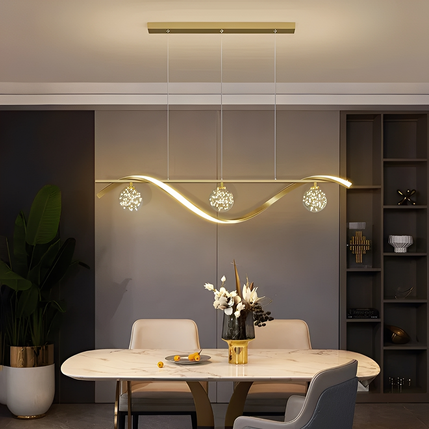 Hoshi – Moderne Sternenhimmel LED-Pendelleuchte