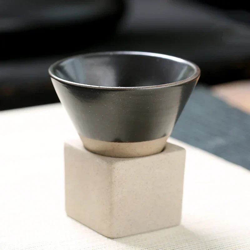Wabi-Sabi Teetasse – Japanische Keramik mit natürlicher Textur & Handarbeit