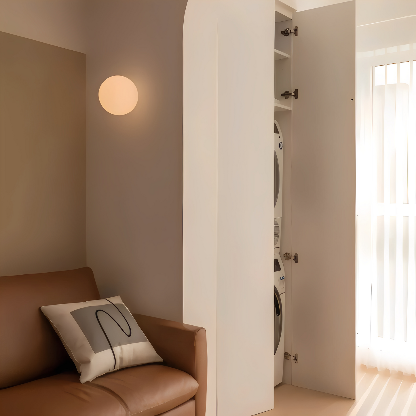 Svala – Minimalistische Glas-Wandlampe