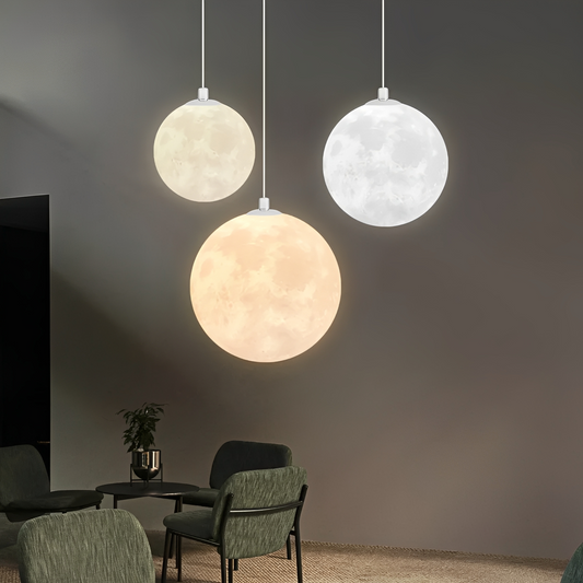 Emilia – 3D Mond-Kristallleuchte
