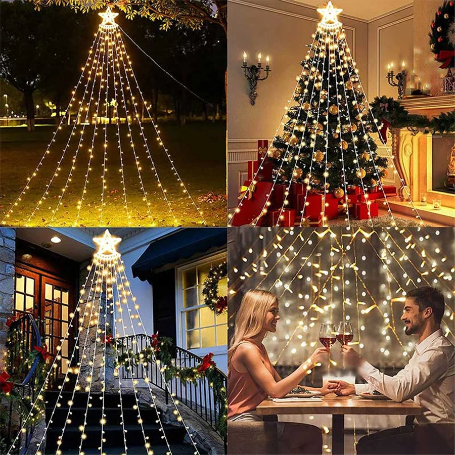 Lumi – LED-Wasserfall-Sternenlichter