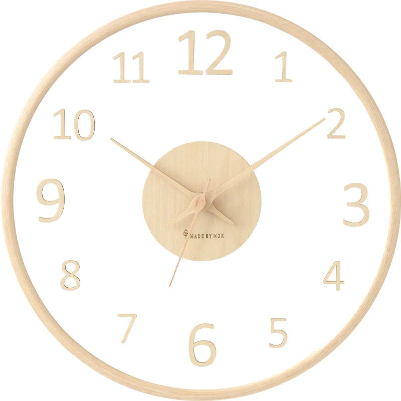 Claria – Transparente Designer-Wanduhr