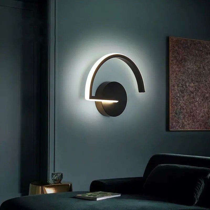 Saran – Minimal Art Halbkreis Wandlicht