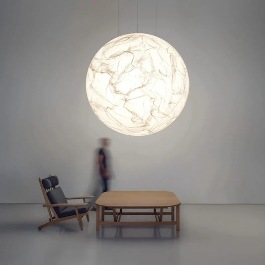Tsukiko – Luxuriöse Minimalistische Mond-Pendelleuchte
