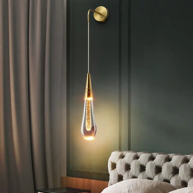 Norie – Kristall-Wandleuchte mit LED für luxuriöse Akzente