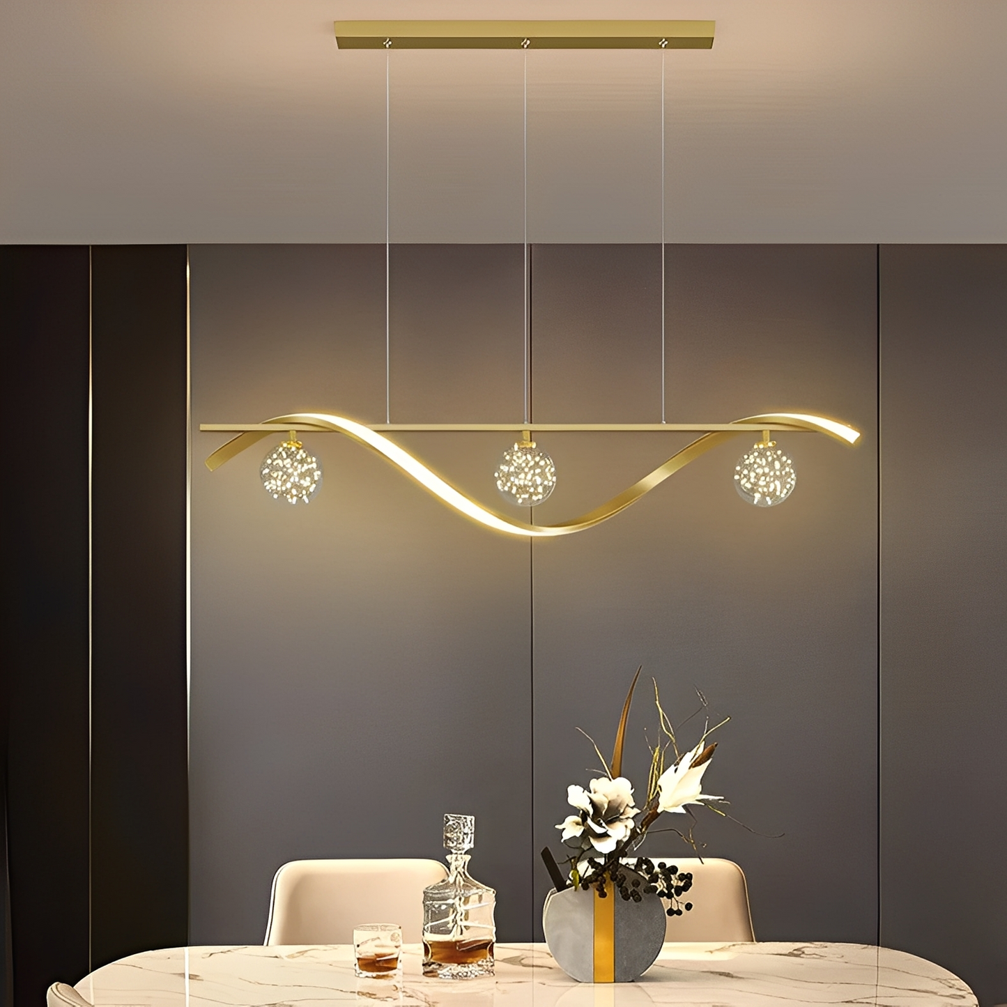 Hoshi – Moderne Sternenhimmel LED-Pendelleuchte