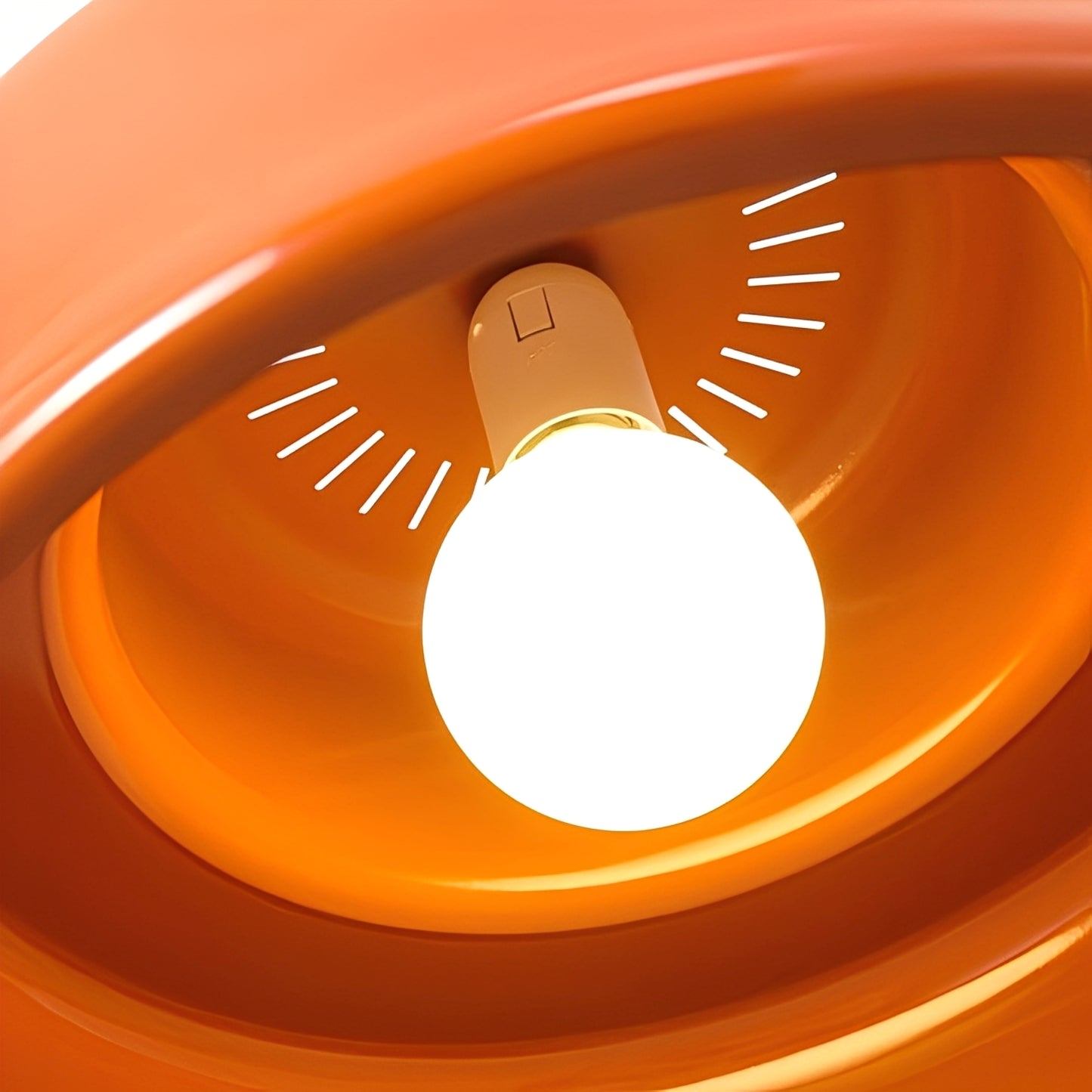Olenya – Nordische Vintage Orange Pendelleuchte