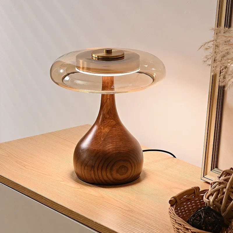 Renji – Japanische Retro-Holz-Nachttischlampe