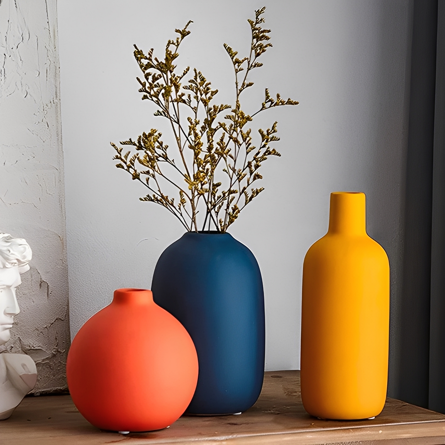 Clara – Nordic Stil Weiße Keramikvase