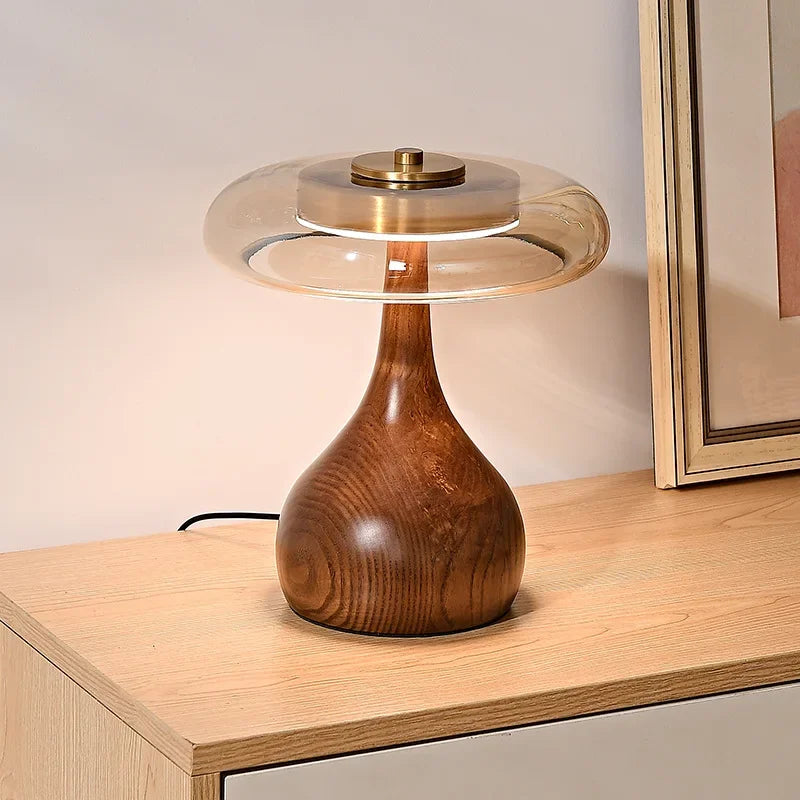Renji – Japanische Retro-Holz-Nachttischlampe