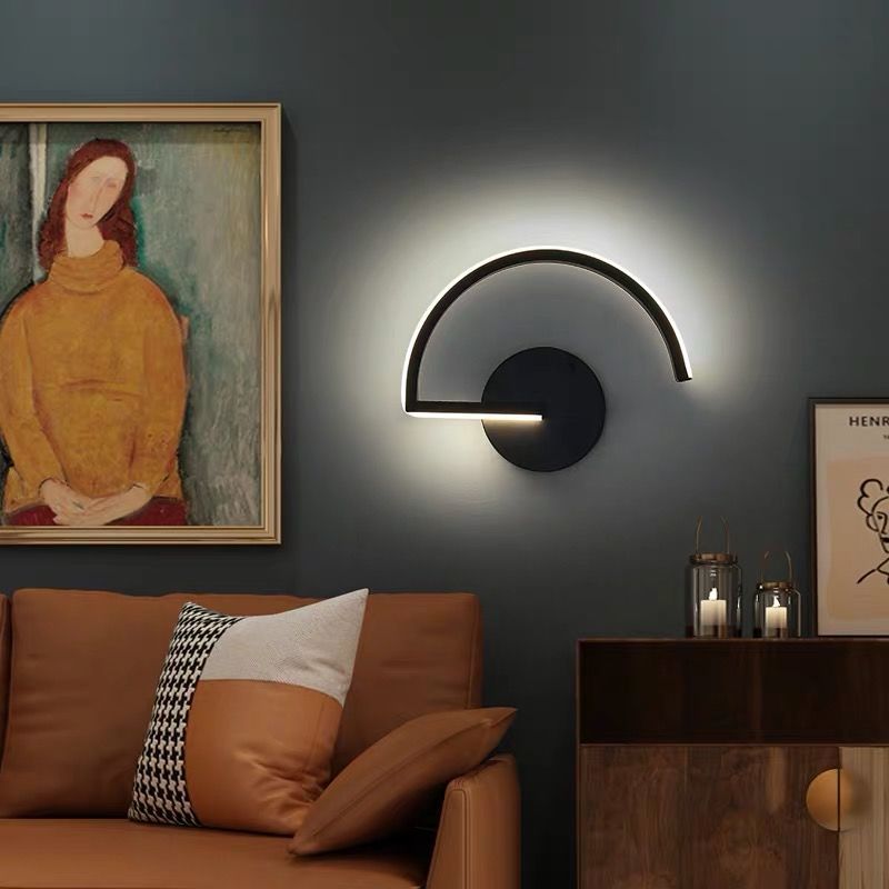 Saran – Minimal Art Halbkreis Wandlicht