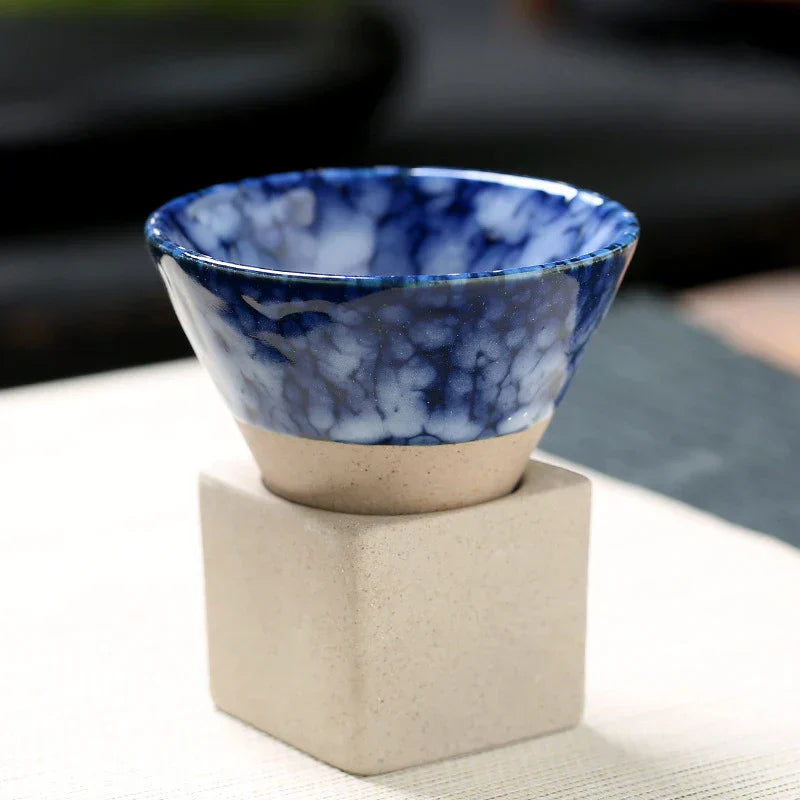 Wabi-Sabi Teetasse – Japanische Keramik mit natürlicher Textur & Handarbeit