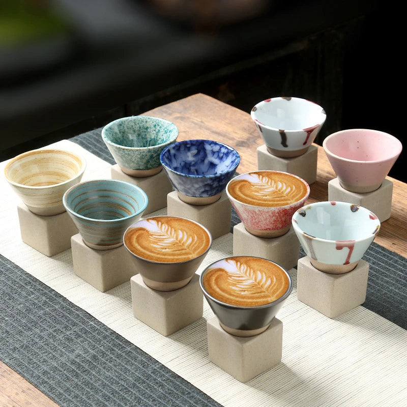 Wabi-Sabi Teetasse – Japanische Keramik mit natürlicher Textur & Handarbeit