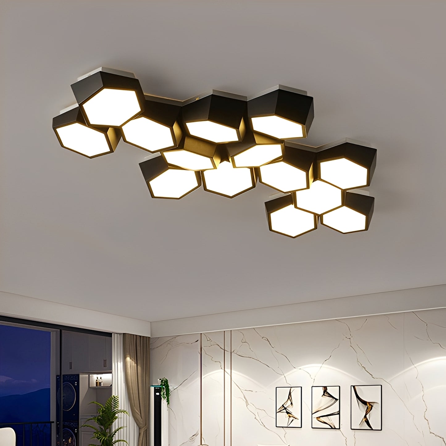 Nayra – Geometrische LED Deckenleuchte