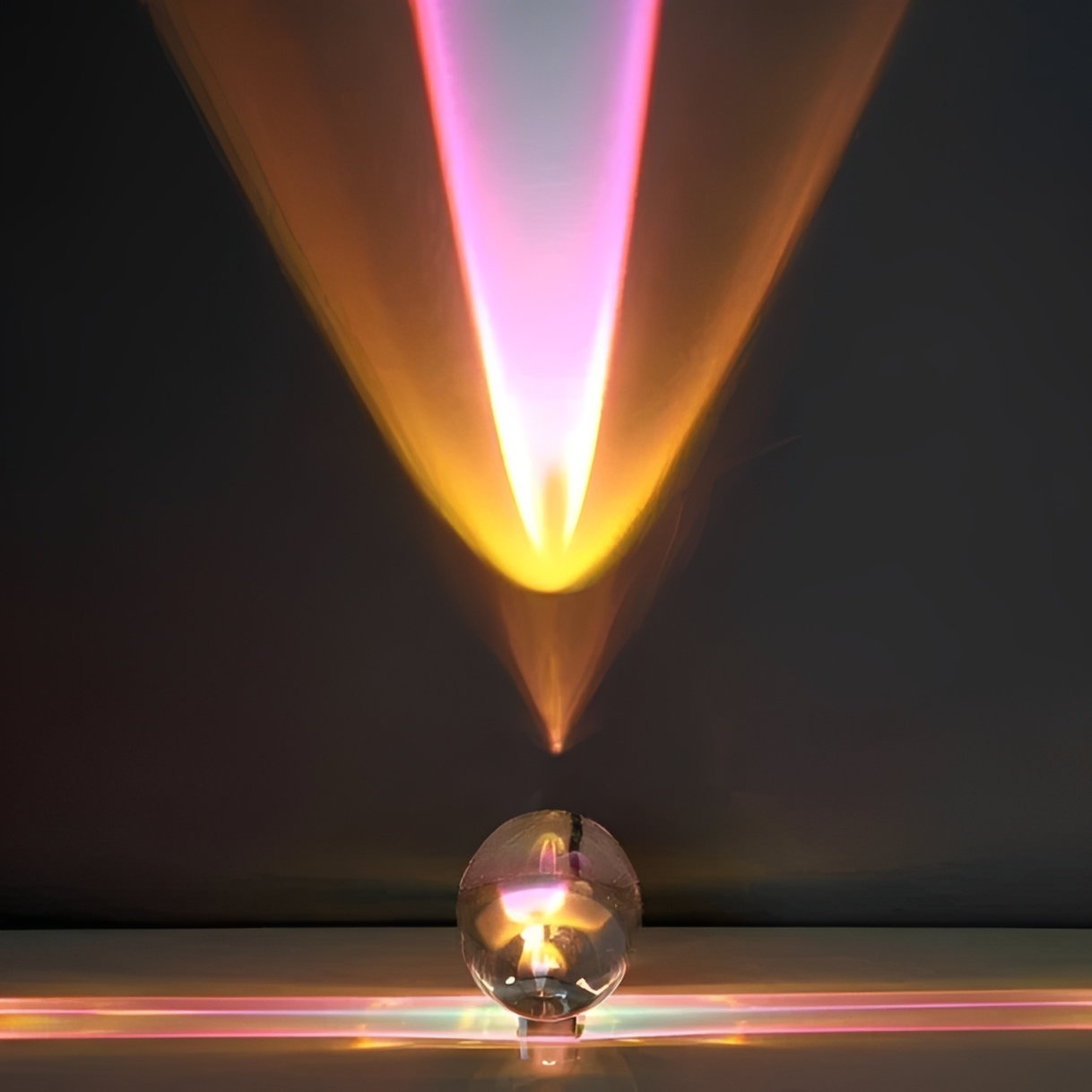 Aureon – Kristall-Projektions-Tischlampe