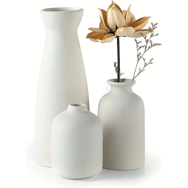 Vela – Schlichtes Porzellanvasen-Set