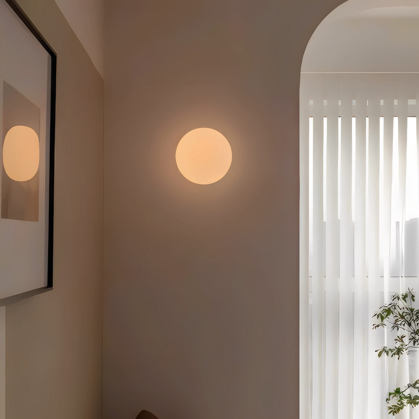 Svala – Minimalistische Glas-Wandlampe