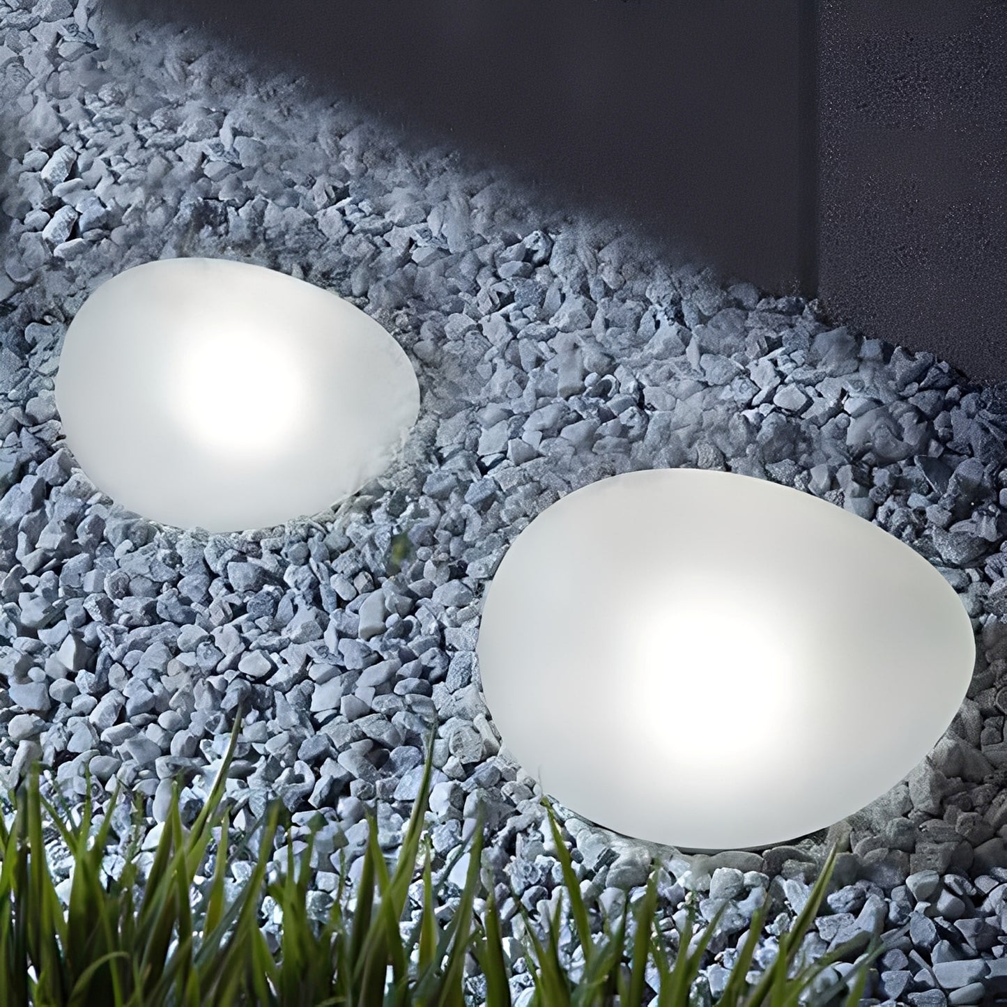 Kaori – Solar Gartenleuchte in Kieselstein-Optik