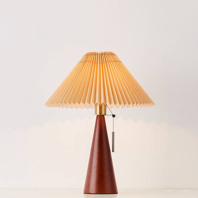 Emilia – Japanische Faltbare Holz LED Tischlampe