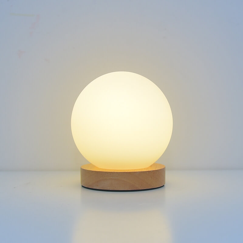 Shaira – Kristall-Tischlampe mit USB-Aufladung