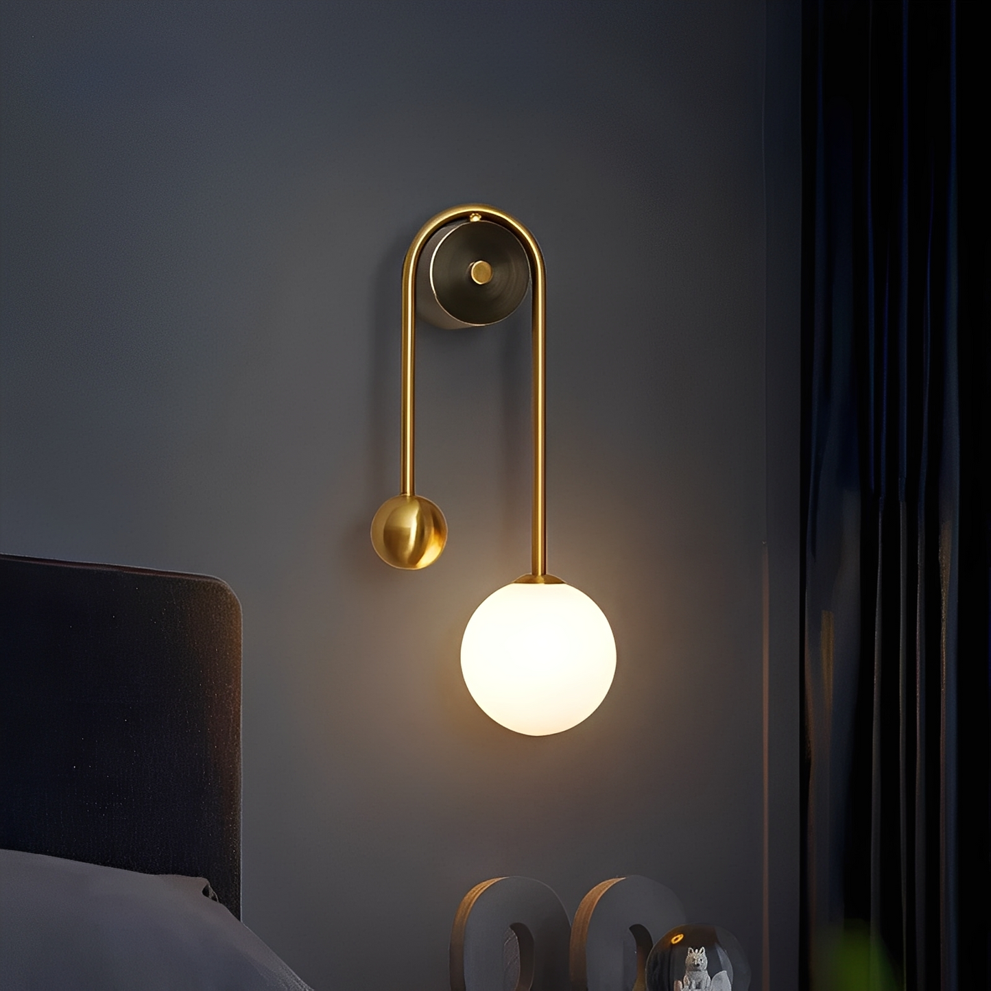 Rikko – Moderne Glasball Wandlampe