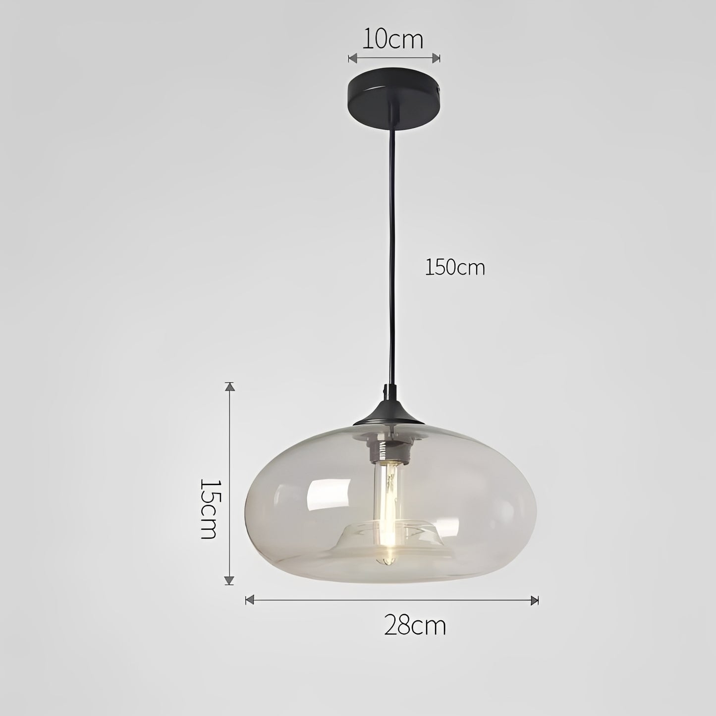 Greta – Vintage-Inspirierte Glas Pendelleuchte