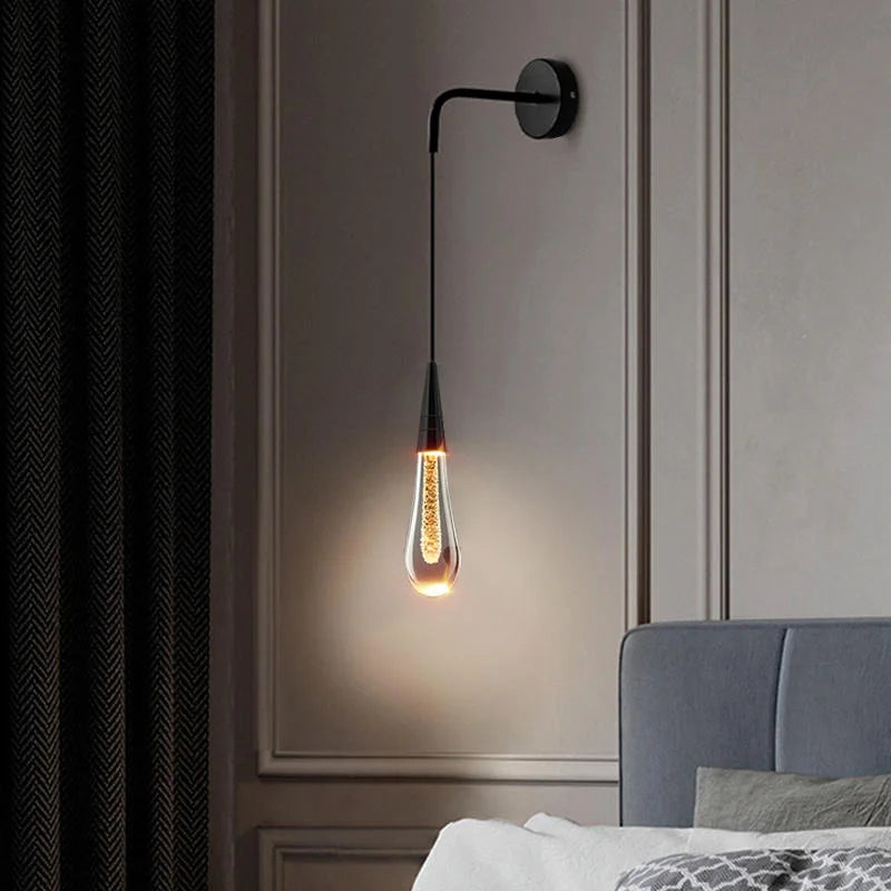 Norie – Kristall-Wandleuchte mit LED für luxuriöse Akzente