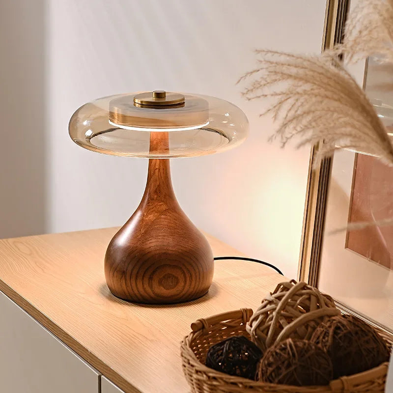 Renji – Japanische Retro-Holz-Nachttischlampe