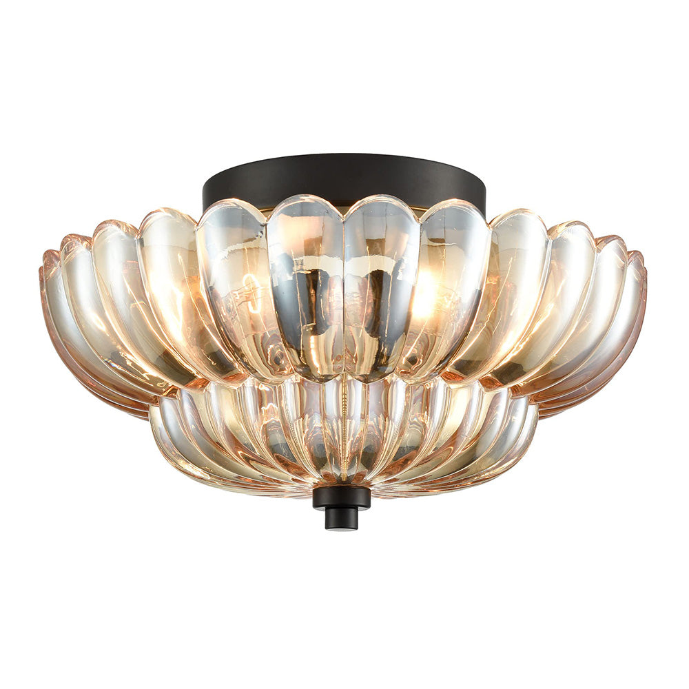 Remi – Vintage Bernstein Glas Deckenleuchte