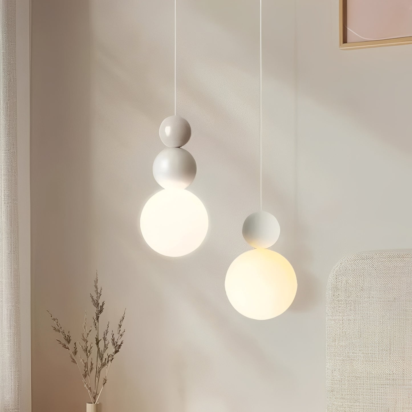 Alva – Nordische Creme-Pendelleuchte