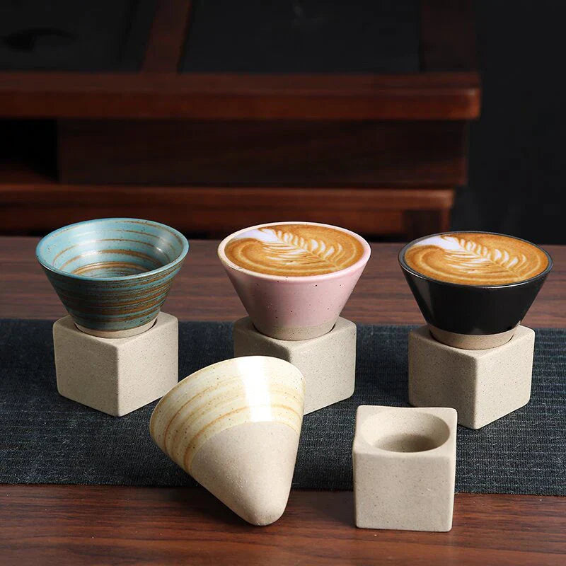 Wabi-Sabi Teetasse – Japanische Keramik mit natürlicher Textur & Handarbeit