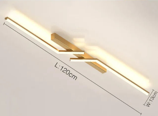 LineoGlow – Minimalistische LED-Deckenleuchte im Streifenstil